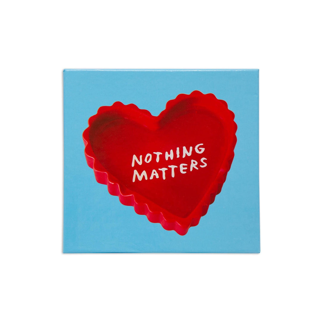 Nothing matters heart shaped ashtray soap dish