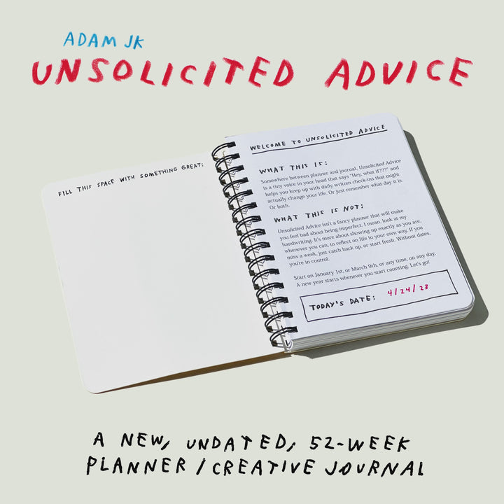 Unsolicited Advice 52-Week Planner